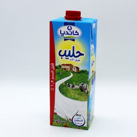 كانديا - حليب طويل الامد  قليل الدسم 1 لتر